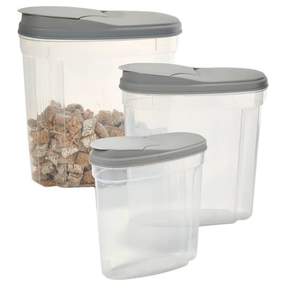 Farberware Light Grey Nesting Pour Containers Food Storage Container Set NWT - Picture 3 of 4